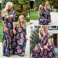 thumbnail image 2 of Robe Assortie Famille Maman et Moi Robe d'Été Florale Mère Fille pour Enfant Femme, 2 of 6