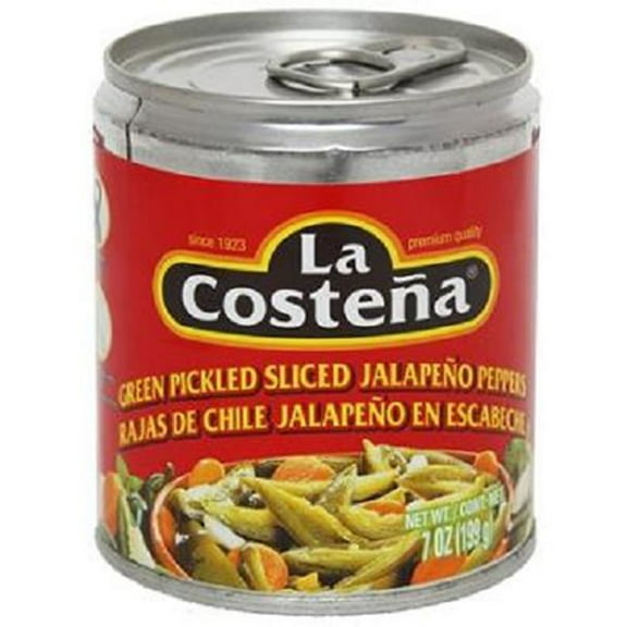 La Costena, Green Pickled Sliced Jalapeno Peppers - Mexican Food / Grab Varieties & Flavors (1 can)