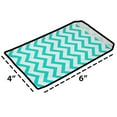 thumbnail image 2 of 300 Qty 4" x 6" Decorative Flat Paper Gift Bags - Teal Blue Chevron Pattern on White Kraft Bags - for Sales/Treats/Parties Cookies/Gifts - N'icePackaging, 2 of 8