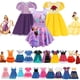 thumbnail image 2 of 2022 verano niñas Encanto Charm Isabela vestido Mirabel disfraz princesa congelada Elsa Anna Cenicienta niños ropa fiesta de graduación Dress9-10T Gao Jinjia LED, 2 of 2