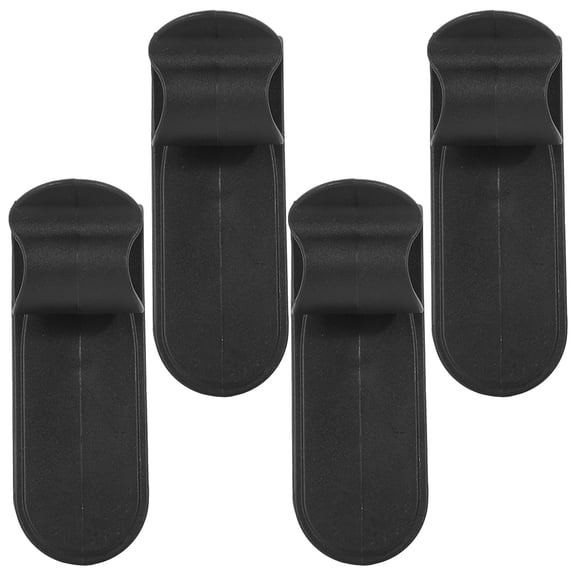IBASETOY 4Pcs Car Trunk Umbrella Holders Black Plastic Hooks with Rounded Corners for Door Use