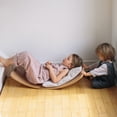 thumbnail image 6 of Kinderfeets: Kinderboard - Natural - All Ages Wooden Balance Board, Multifunctional Use, Handcrafted, 300 Lbs Max,  Toddler-Kid-Teen-Adult Age 18mo+, 6 of 14