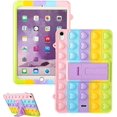 thumbnail image 1 of Funda Ubiuocolor con forma de corazón para iPad Air 4 de 10,9" (2020) y Pro de 11", divertida y divertida funda de silicona kawaii, con un diseño único y elegante, ideal para niñas y niños., 1 of 4
