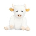 thumbnail image 1 of Peluche de vaca de las Tierras Altas, simulación de vaca, lindo y exquisito, suave y relleno, muñeco de ganado sentado para decoración del hogar, blanco, 25 cm/9,8 pulgadas, 1 of 14