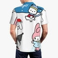 thumbnail image 2 of Saiise Sanrio As Mens Golf Shirt Moisture Wicking Dry Fit Mens Polo Shirts Dry Fit Performance Men's Golf Shirts Regular Fit Fashion Print, 2 of 7