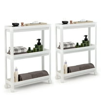 Topbuy 2 Pack 3-Tier Rolling Storage Carts, 20.8" x 6.8" x 27.5"