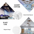 thumbnail image 5 of Brown Fluorescent Light Covers, Retro Oil Painting Modern Abstract Art Aesthetics Magnetic Light Covers for Ceiling Lights, Fluorescent Ceiling Shade Filters for Classroom Bedroom Office 4x2Ft x 4PCS, 5 of 8