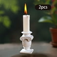 thumbnail image 6 of 2 Pieces Roman Pillar Statues Greek Columns Decorative Sculptures Miniature Resin for Wedding Table Centerpieces, 6 of 9