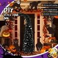 thumbnail image 4 of Ayieyill 5ft Pop up Black Halloween Tree, Collapsible Pencil Tree with Spider Web Decor Halloween Decorations, 4 of 7