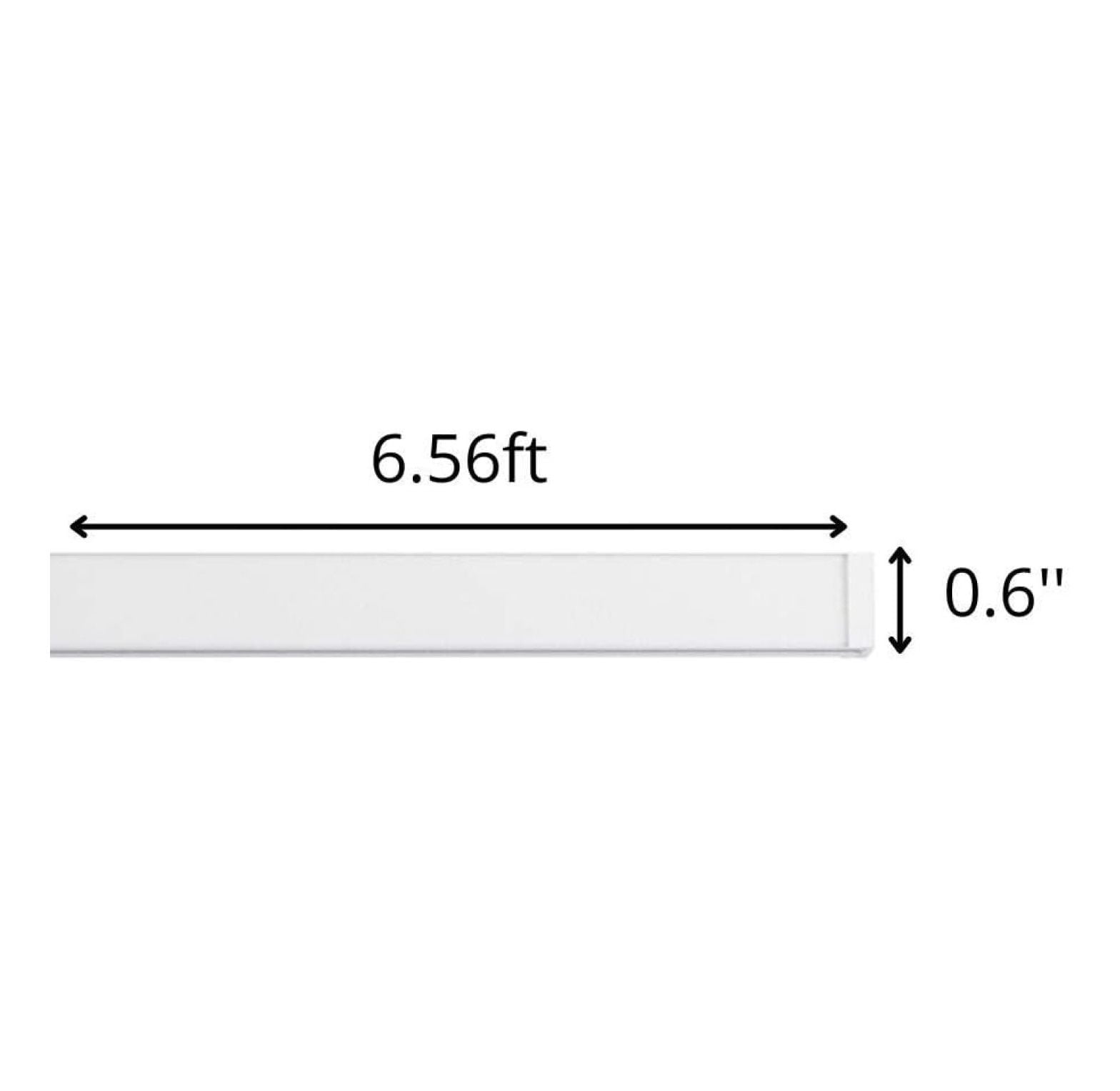 STAS Minirail Picture Hanging System Set - Covers 6.56 ft of Wall Space - Smallest Picture Rail & Art Hanging Kit for Art Display (White Rails, Includes 2 & Cords)