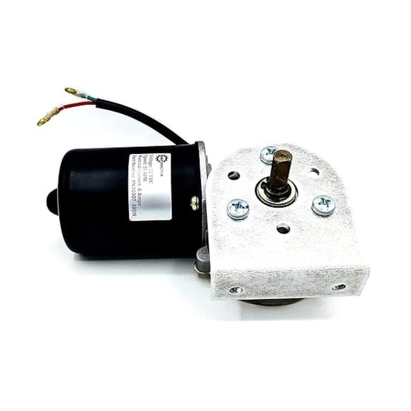 3/8" D Shaft Electric Gear Motor 12v Low Speed 50 RPM Gearmotor DC 90 Degree L Bracket