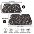 thumbnail image 3 of Balery Mushrooms Print Car Windshield Sun Shade,Windshield Sunshade for Car Pickup Truck SUV Accessories-Medium, 3 of 7