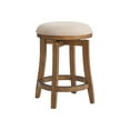 thumbnail image 7 of Alaterre Furniture Ellie Backless Counter Height Wood Stool, Brown and Beige, 7 of 7
