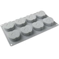 thumbnail image 2 of 8-Cavity Silicone Baking Mold - Non-Stick Cake Pan for Muffins Cupcakes Soap - Flexible Baking Tray - Apple, 2 of 7