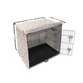 thumbnail image 6 of Anchor Dog Crate Cover, Anchors and Hearts Romantic Beach Holiday Party Gathering Leisure Tour, Easy to Use Pet Kennel Cover Small Dogs Puppies Kittens, 7 Sizes, Vermilion Grey, by Ambesonne, 6 of 6