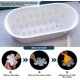 thumbnail image 2 of Quinnsus - Pegatinas antideslizantes para bañera, 24 unidades, transparentes, antideslizantes, con raspador para bañera, 3.2 in de diámetro, 2 of 5