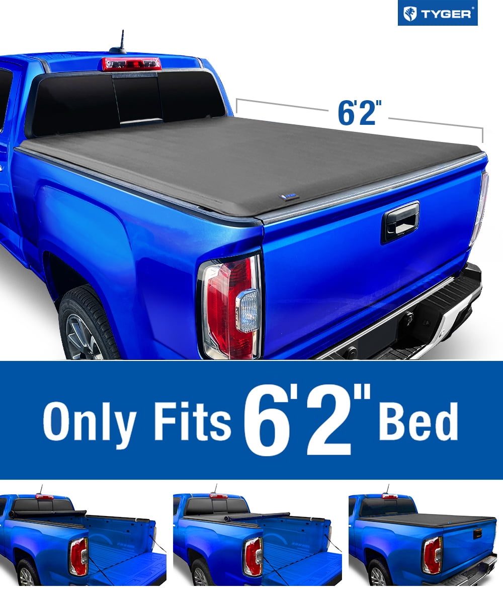 Tyger Auto T1 Soft Rollup Truck Bed Tonneau Cover Compatible with 2019