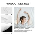 thumbnail image 3 of Cylinder Pillow Case 2 PCS White Circle Covers Soft Neck Support for Office and Home Use, 3 of 6