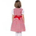 thumbnail image 3 of Coerni German Dirndl Dress Clothess for Girls Kids Bavarian Oktoberfest Halloween Carnival Short Puff Sleeve Child's Dress, 3 of 9