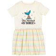 thumbnail image 3 of Inktastic 3rd Birthday Mermaid Tail Girls Party Girls Toddler Dress, 3 of 5