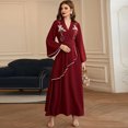 thumbnail image 2 of Ramadan Muslim Women Kaftan Abaya Dubai Turkey Dresses, 2 of 5