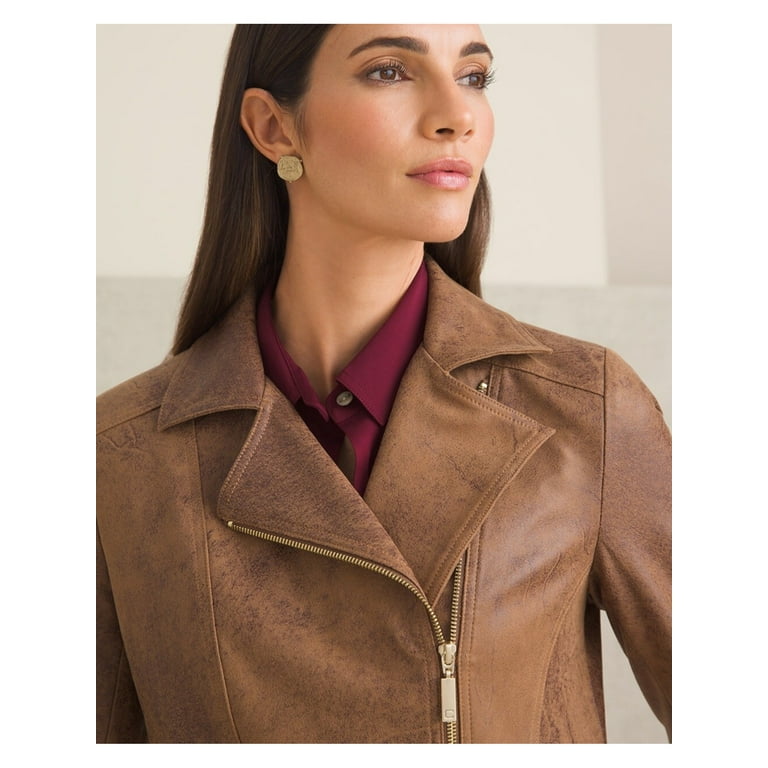 Chicos suede jacket hot sale