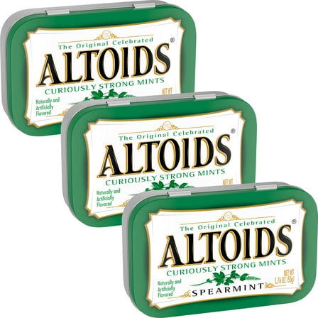 Altoids Spearmint Curiously Strong Mints, 1.76 Ounce Each (3 Pack, 5.28 Ounce Total)