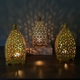 thumbnail image 5 of Large Golden Moroccan Lantern Lamp - Decorative Candle Holder for Ramadan, Eid Mubarak, Weddings, Hanging Tabletop Decor for Indoor Outdoor, Patio, Porch, Home Decor, 5 of 5
