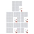 thumbnail image 2 of Decodeary 50piece Wall Protector Door Bumper For Easy Installation Durable Silicone Buffer 5Set, 2 of 6