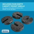 thumbnail image 3 of Fillable US Weight Canopy Weights for Securing Canopies, Tents, and Umbrellas at Outside Events, 3 of 7
