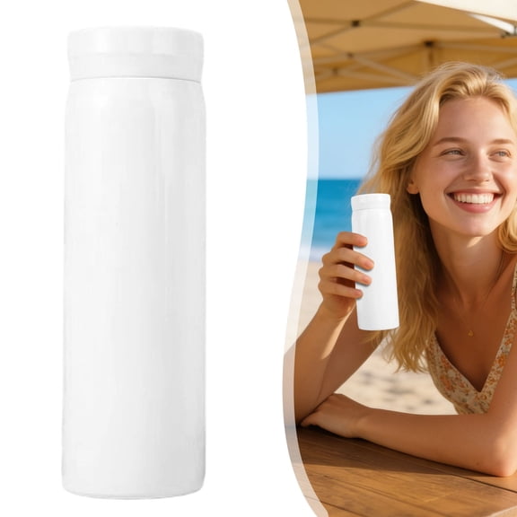 8 Oz Water Bottle,KUMHONW Small Insulated Water Bottle 8 oz/250ml– Mini Insulated Water Bottle for Hot & Cold Drinks,Perfect Small Water Bottle for Travel,Purse(White)