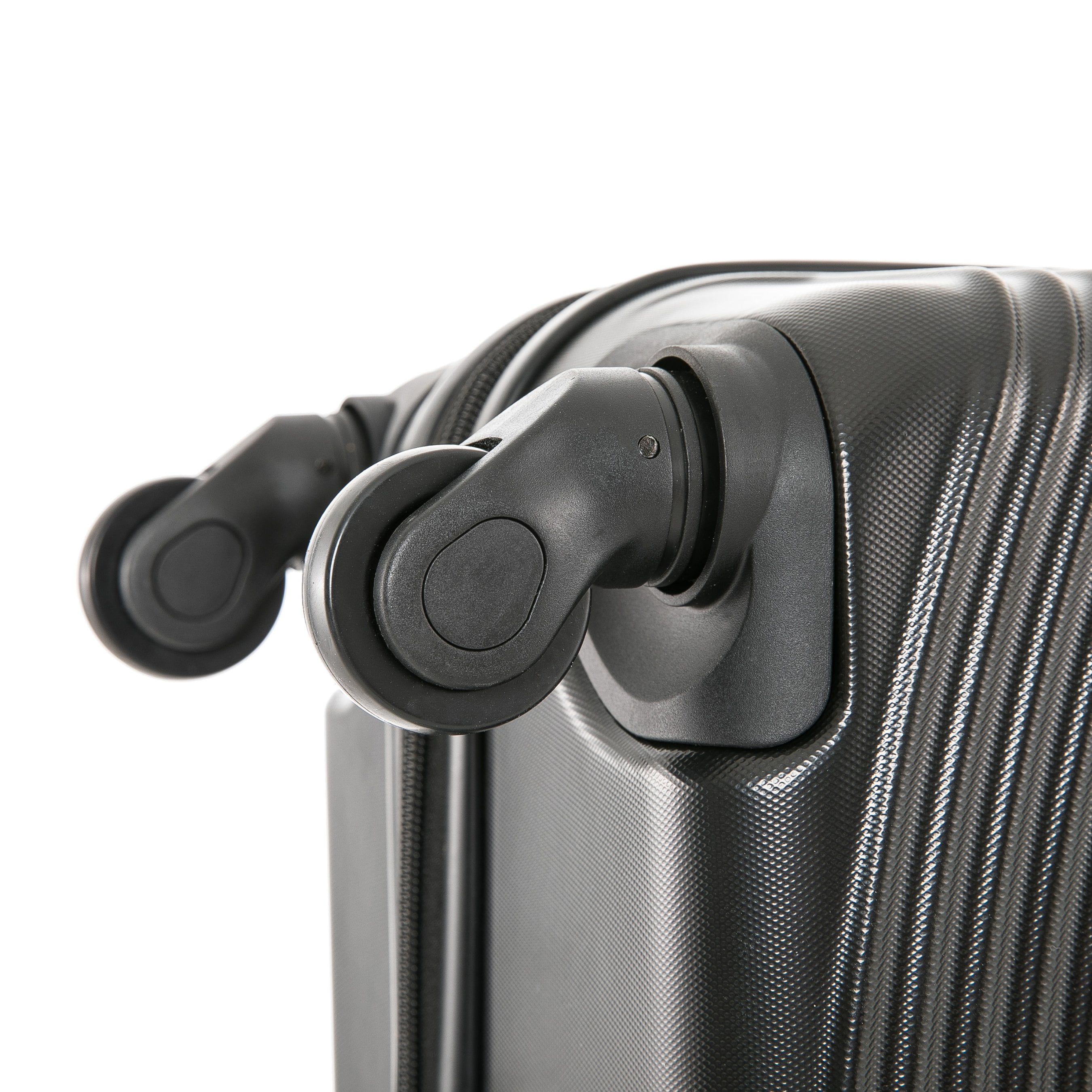 DUKAP Inception 24" Hardside Lightweight Luggage with Spinner Wheels, Handle and Trolley, Black