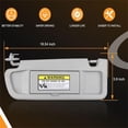thumbnail image 5 of Sun Visor Compatible with 2006-2011 Honda Civic, Left Driver Side and Right Passenger Side Sunvisor Replaces# 83280-SNA-A01ZA 83230-SNA-A01ZA (Light Gray), 5 of 5