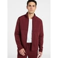 thumbnail image 2 of Athletic Works Men's and Big Men's Full Zip Mock Neck Hybrid Jacket, Size S-3XL, 2 of 6