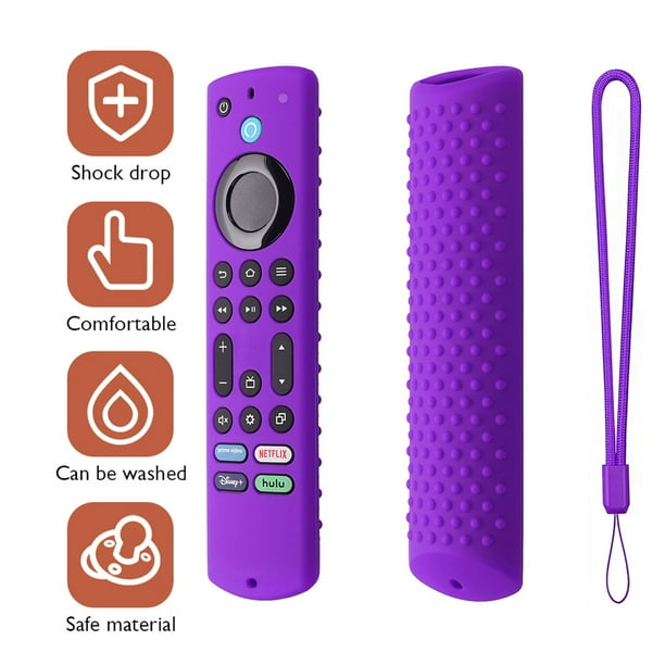 Funda protectora de TV Stick para mando a distancia para Toshiba/Insignia Fire (púrpura)