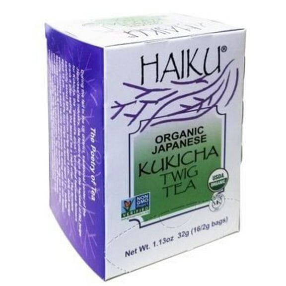 Haiku Organic Japanese Kukicha Twig Tea, 16 Teabags