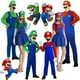 thumbnail image 1 of Super Mario Costume Adults Kids Boy Girl Cosplay Fancy Dress Up Party Outfits, 1 of 2