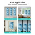 thumbnail image 6 of Window Privacy Film Blue Marble Stained Glass Window Film Decorative Sun Block Window Cover Modern Abstract Aesthetics Art Window Clings Static Adhesive Sticker for Bathroom 17.7"x39.3", 6 of 7