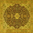 thumbnail image 1 of Ahgly Company Indoor Square Persian Yellow Traditional Area Rugs, 3' Square, 1 of 4
