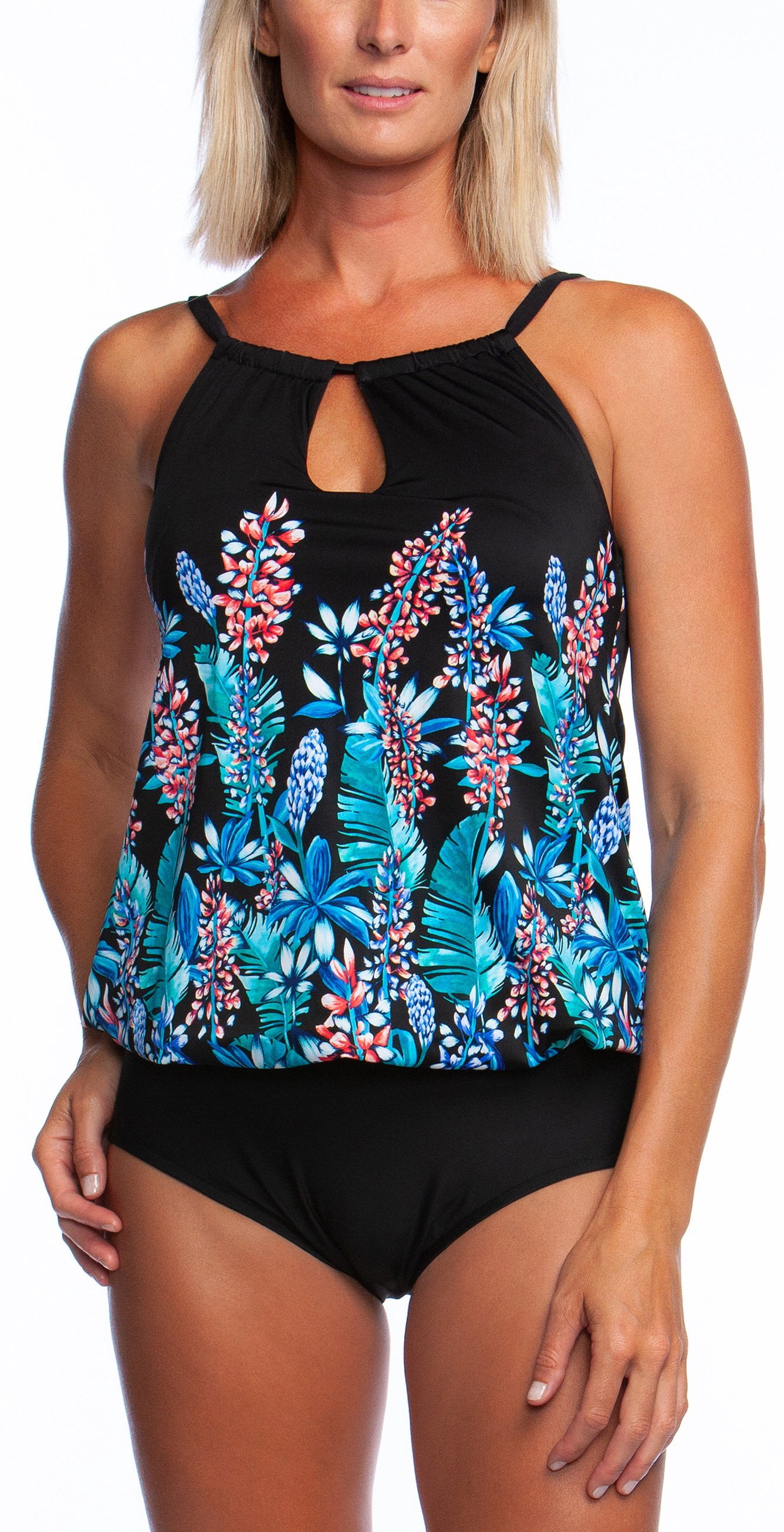 Faux Tankini One Piece Online Sale UP TO 54 OFF