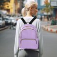 thumbnail image 7 of JIALIOU Mini Backpack Purse for Women Quilted Casual Daypack Small Travel Shoulder Bag, Violet, 7 of 7