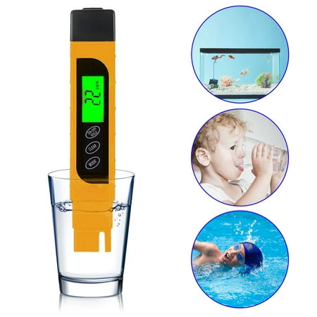 Water Quality Tester, Accurate and Reliable, EEEkit TDS Meter, EC Meter & Temperature Meter 3 in 1, 0-9990ppm, Ideal Water Test Meter for Drinking Water, Aquariums,