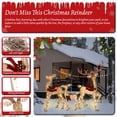 thumbnail image 4 of Ensemble de 3 Pcs 58 Pouces Grande Famille de Cerfs de Noël, Décoration de Noël Extérieure Éclairée, Or Champagne, 4 of 7