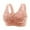 Pink, variant on Bras for Women Breathable Seamless Yoga Sleep Bra with Front Buckle Lace Edge and Adjustments for Comfortable Movement and Support Pink 38