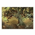 thumbnail image 1 of Tree Cutting Board, Lonely Themed Composition Ornamentation in Earthy Color Tones Art, Decorative Tempered Glass Cutting and Serving Board, Small Size, Amber Fawn Burgundy, by Ambesonne, 1 of 1