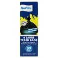thumbnail image 2 of NuValu Ultra Strong Quality Black Trash Bags with Twist Ties, Large 33 Gallons, 4 PACK (24 Bags), 2 of 3