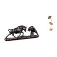 thumbnail image 1 of Escultura de hoja Feng Shui moderna, figura abstracta de de metal, obra de arte creativa de animales nórdicos para escritorio, mesa, decoración d, 1 of 8