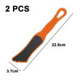 thumbnail image 2 of Lima de pie de papel de lija de doble cara de plástico-2 piezas naranja MFZFUKR CPB-US-YYM324-3, 2 of 5