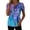 Purple Tops, variant on Htigea 1/4 Zip Pullover Tops for Women Floral Print Short Sleeve T Shirts Casual Loose Fit Summer Tees Navy S