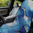 thumbnail image 3 of Xixirimido Car Accessories Sweat Towel Seat Cover Universal Non-Slip for Car Truck SUV Athletic Running Towel for Workout Outdoor Sport Activities, Blue Marble, 2Pack, 3 of 8